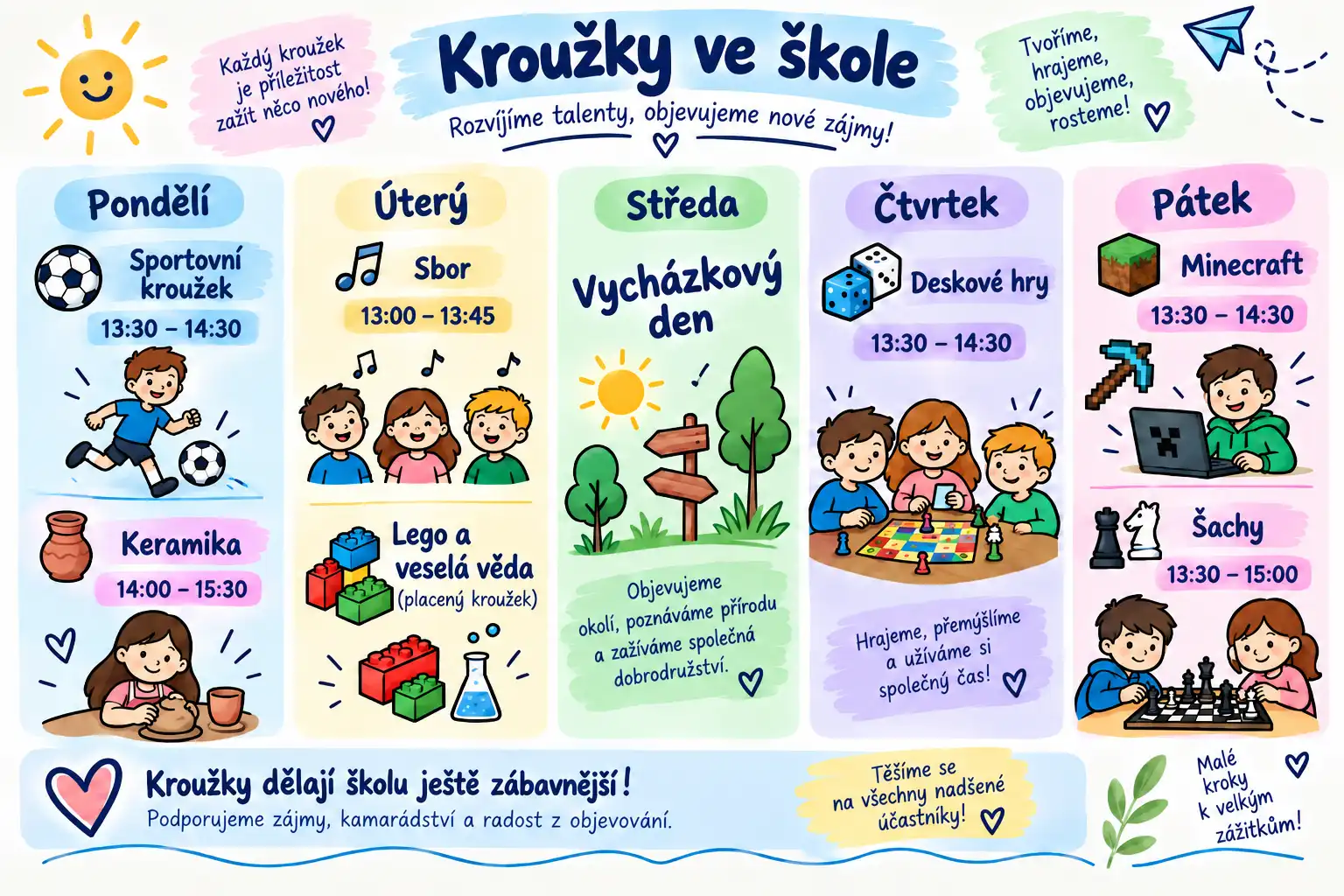 NABÍDKA KROUŽKŮ V RÁMCI ŠKOLNÍ DRUŽINY