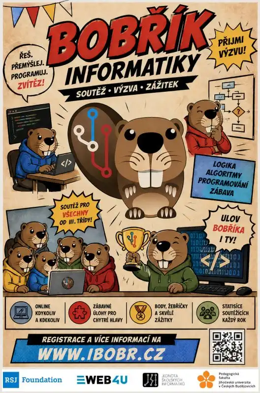 Již jen 7 dní zbývá k tréningu na soutěž Bobřík informatiky